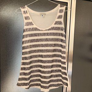 Striped Sequin Top